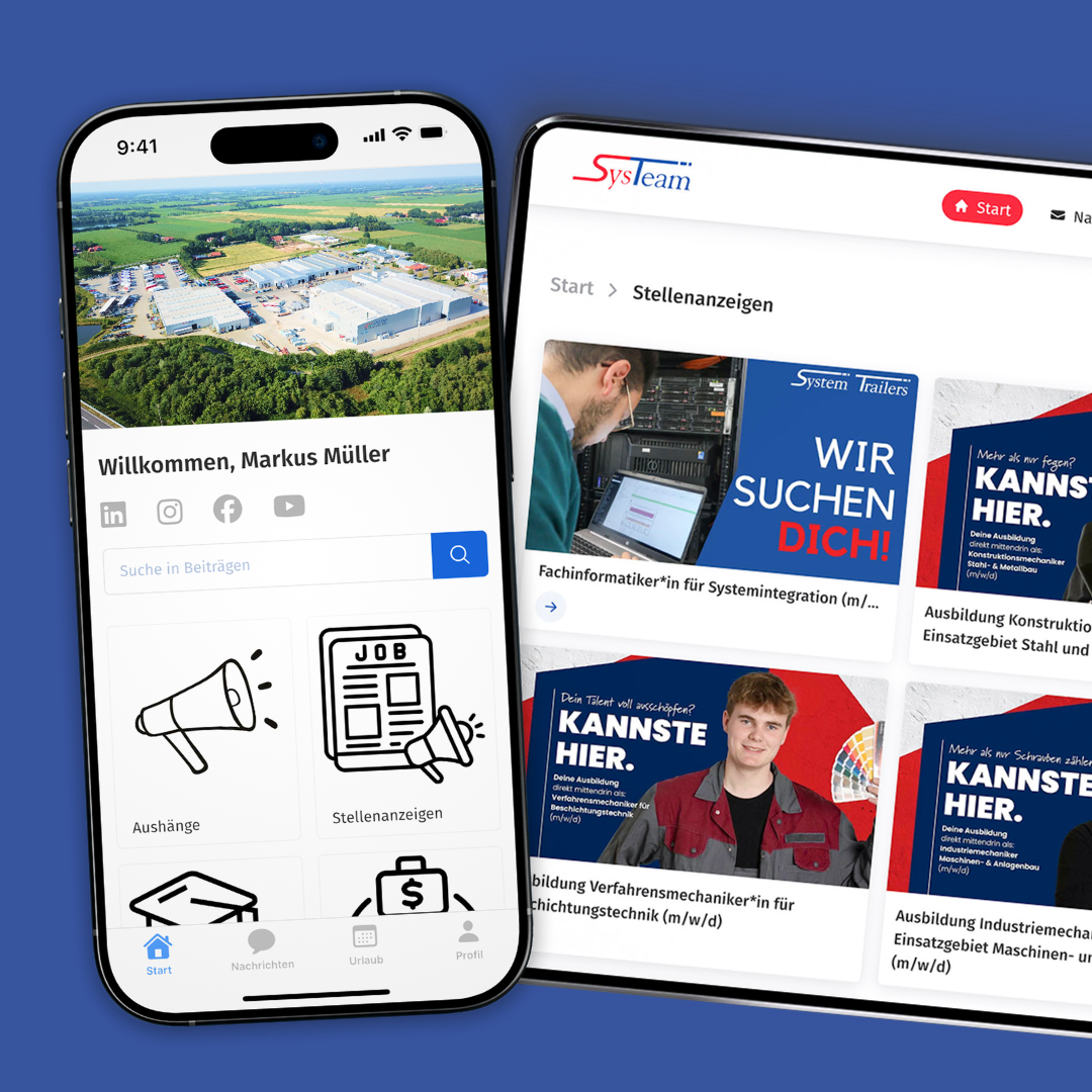SysTeam App — Digitale Mitarbeiterkommunikation